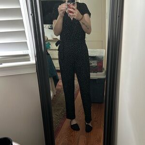 POPSUGAR Black Sleeveless Jumpsuit Modern Design